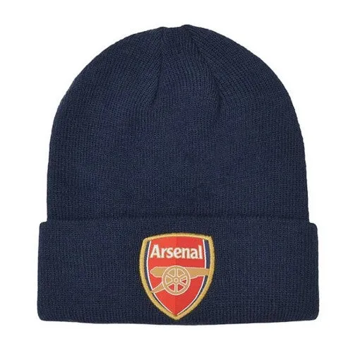 Arsenal FC Adults Unisex Crest Cuff Knitted Beanie
