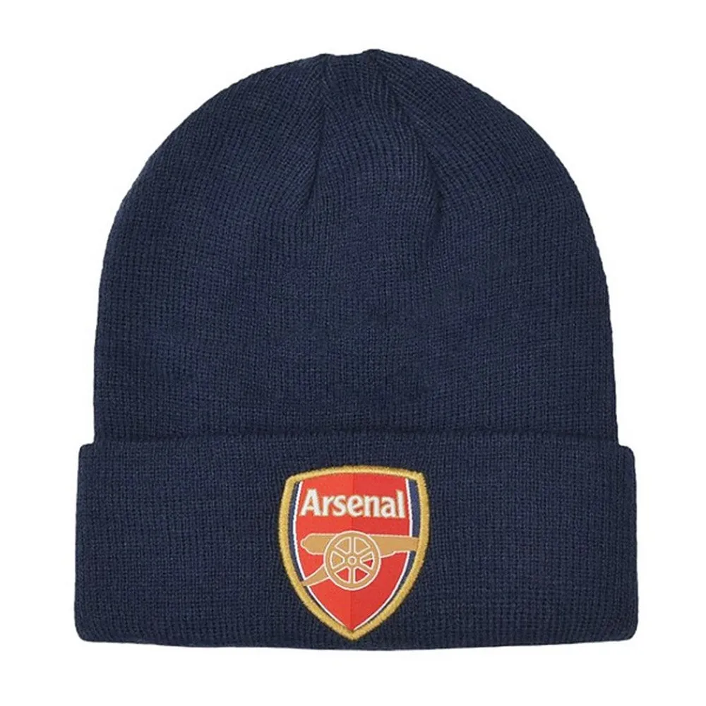 Arsenal FC Adults Unisex Crest Cuff Knitted Beanie