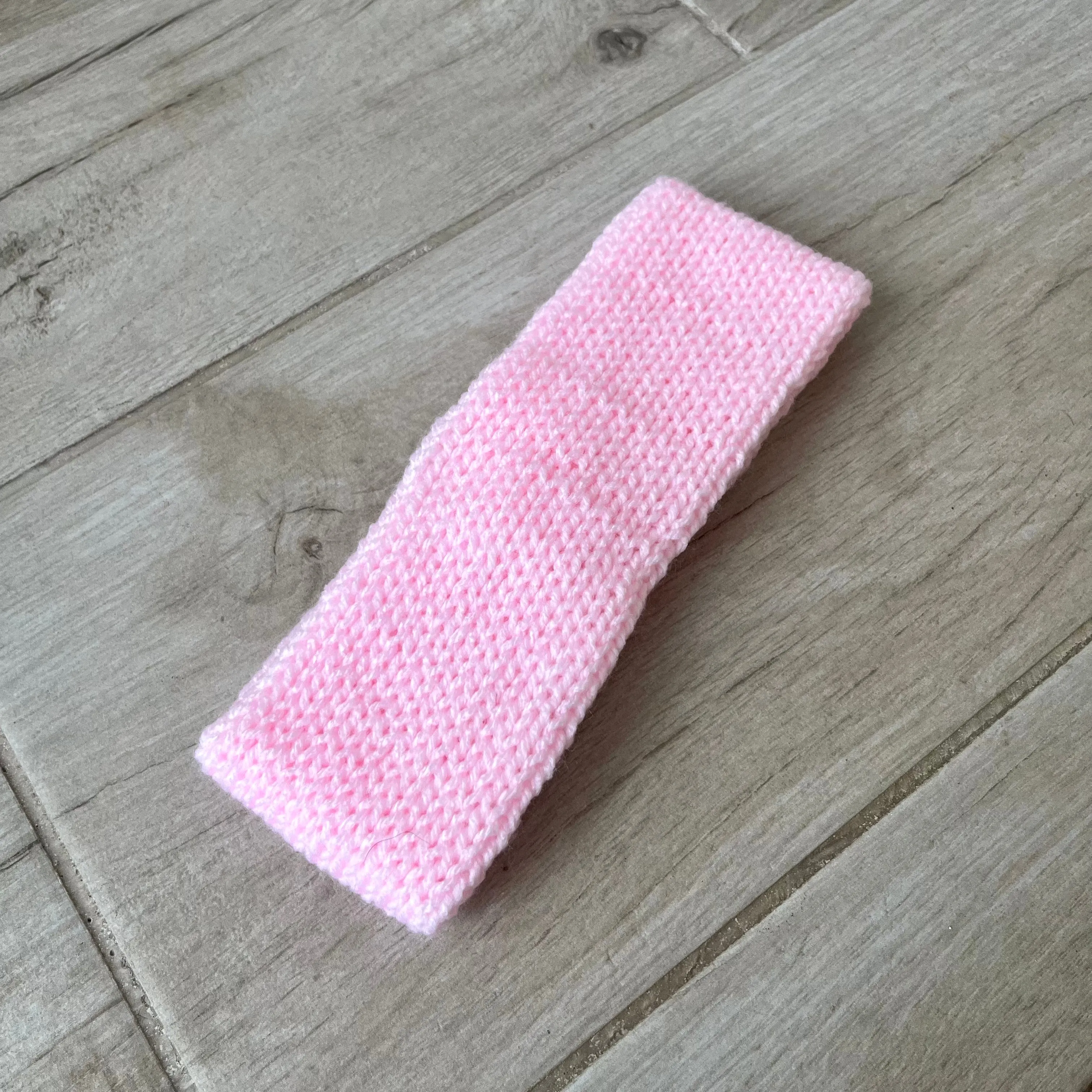 Baby Pink Knitted Headband