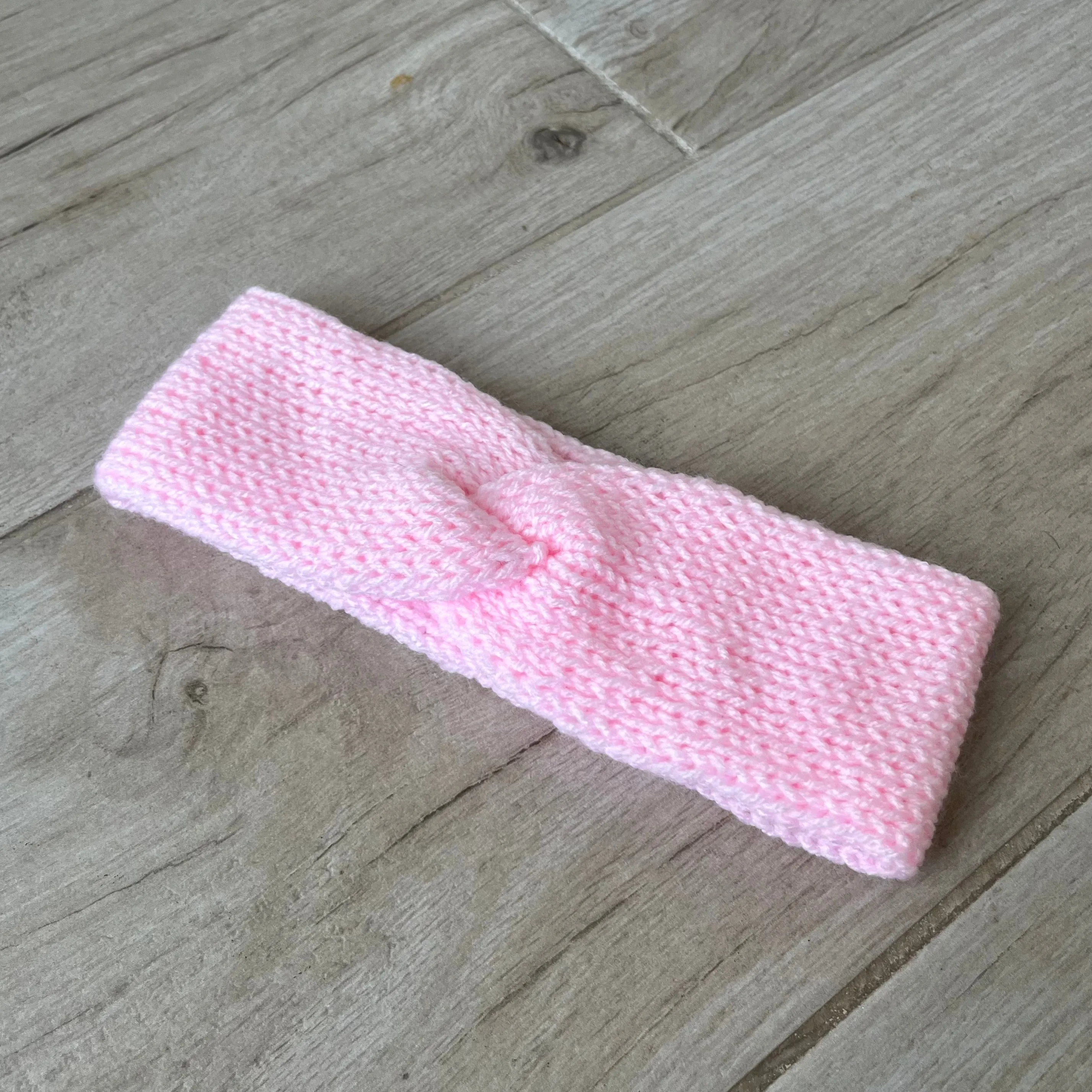 Baby Pink Knitted Headband