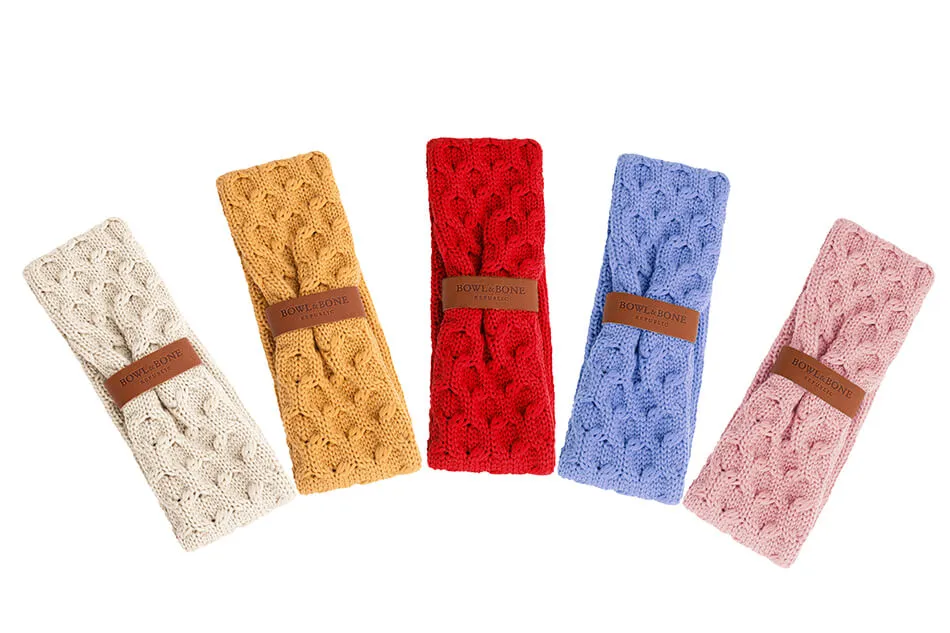 Bowl and Bone Luxury Chimney Dog Scarf Ecru