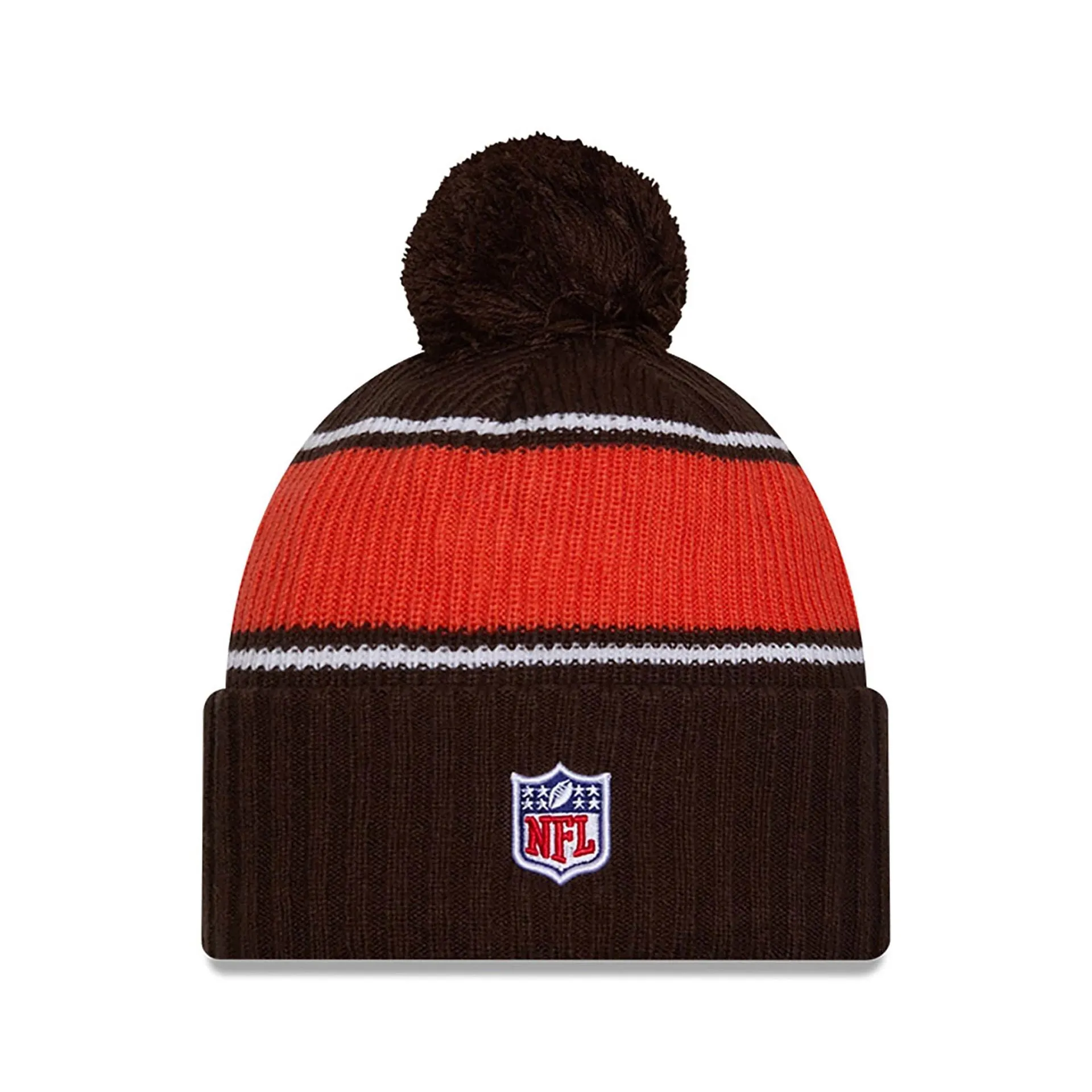 Cleveland Browns NFL Sideline 2024 Dark Brown Sport Knit Beanie Hat