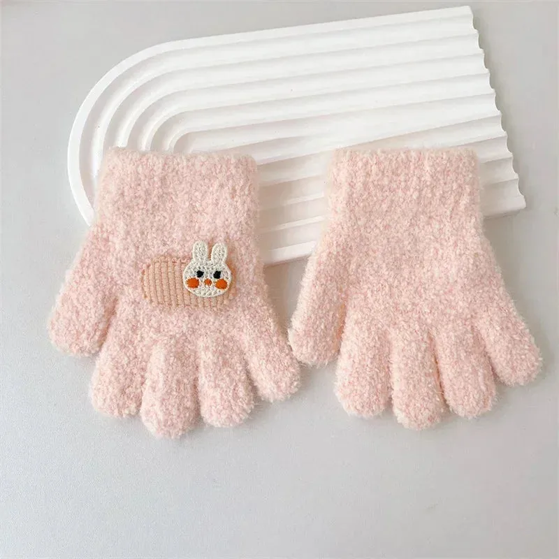Cute Cartoon Warm Kids Gloves