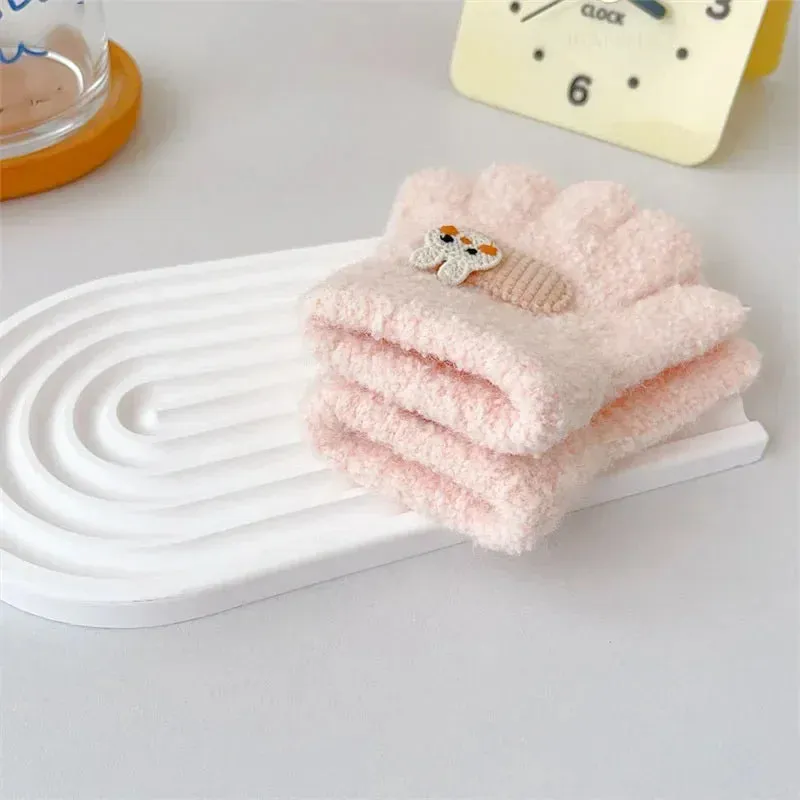 Cute Cartoon Warm Kids Gloves