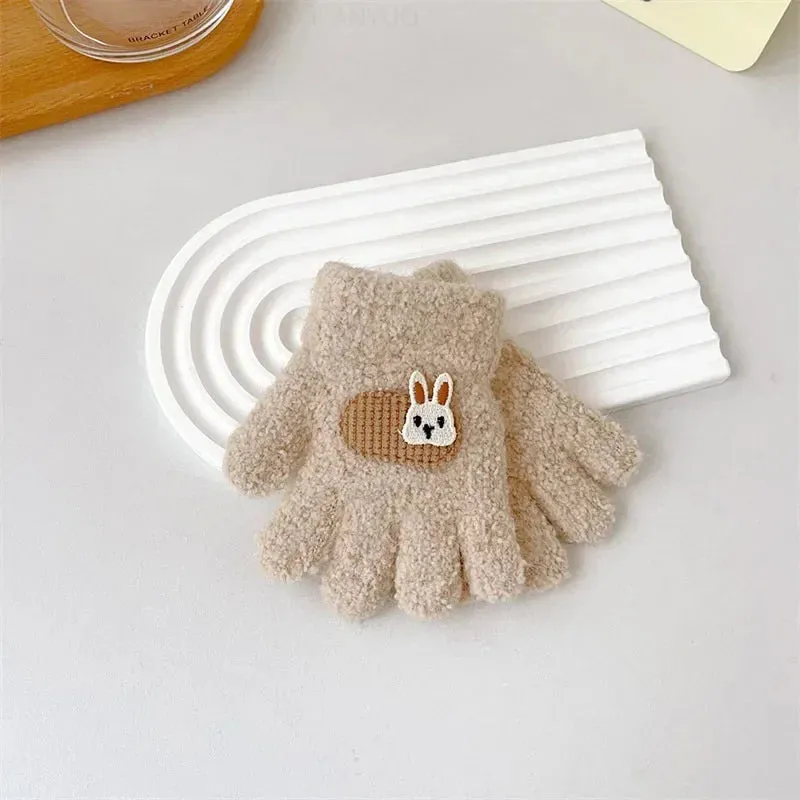 Cute Cartoon Warm Kids Gloves