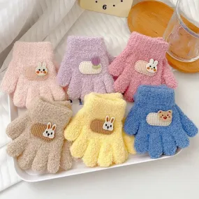 Cute Cartoon Warm Kids Gloves