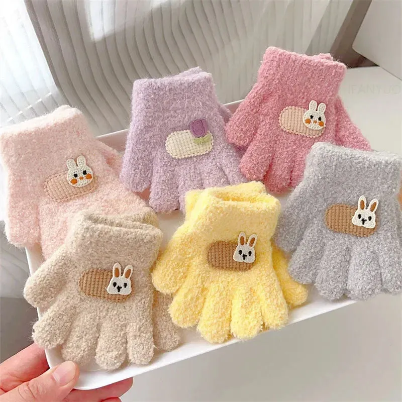 Cute Cartoon Warm Kids Gloves