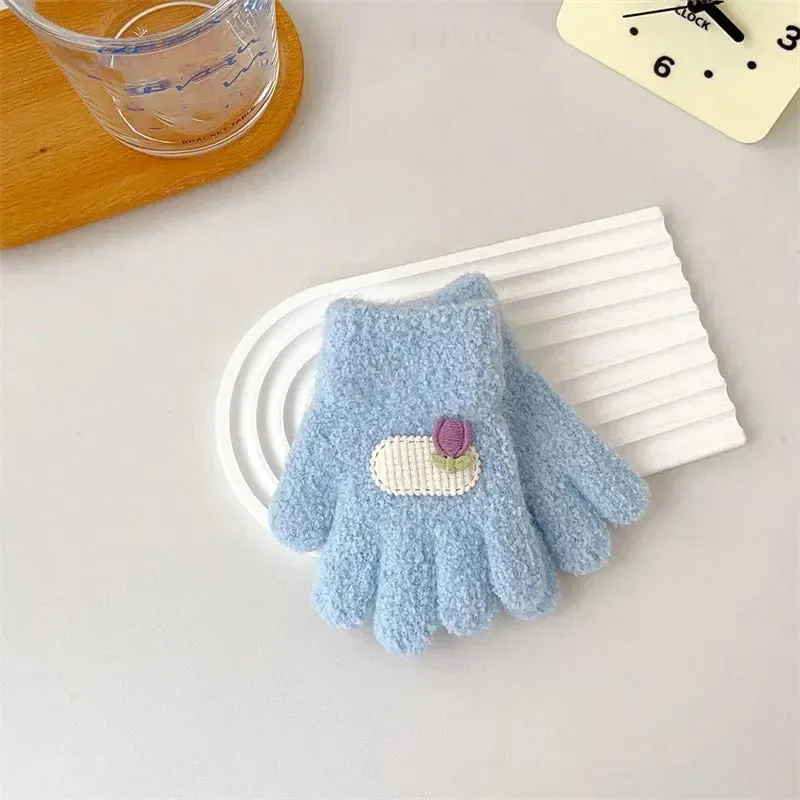 Cute Cartoon Warm Kids Gloves