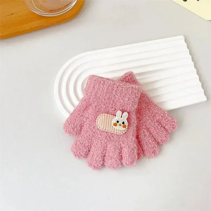 Cute Cartoon Warm Kids Gloves