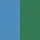 Reversible Dusen Dusen Cotton Scarf - Striped Blue/Green
