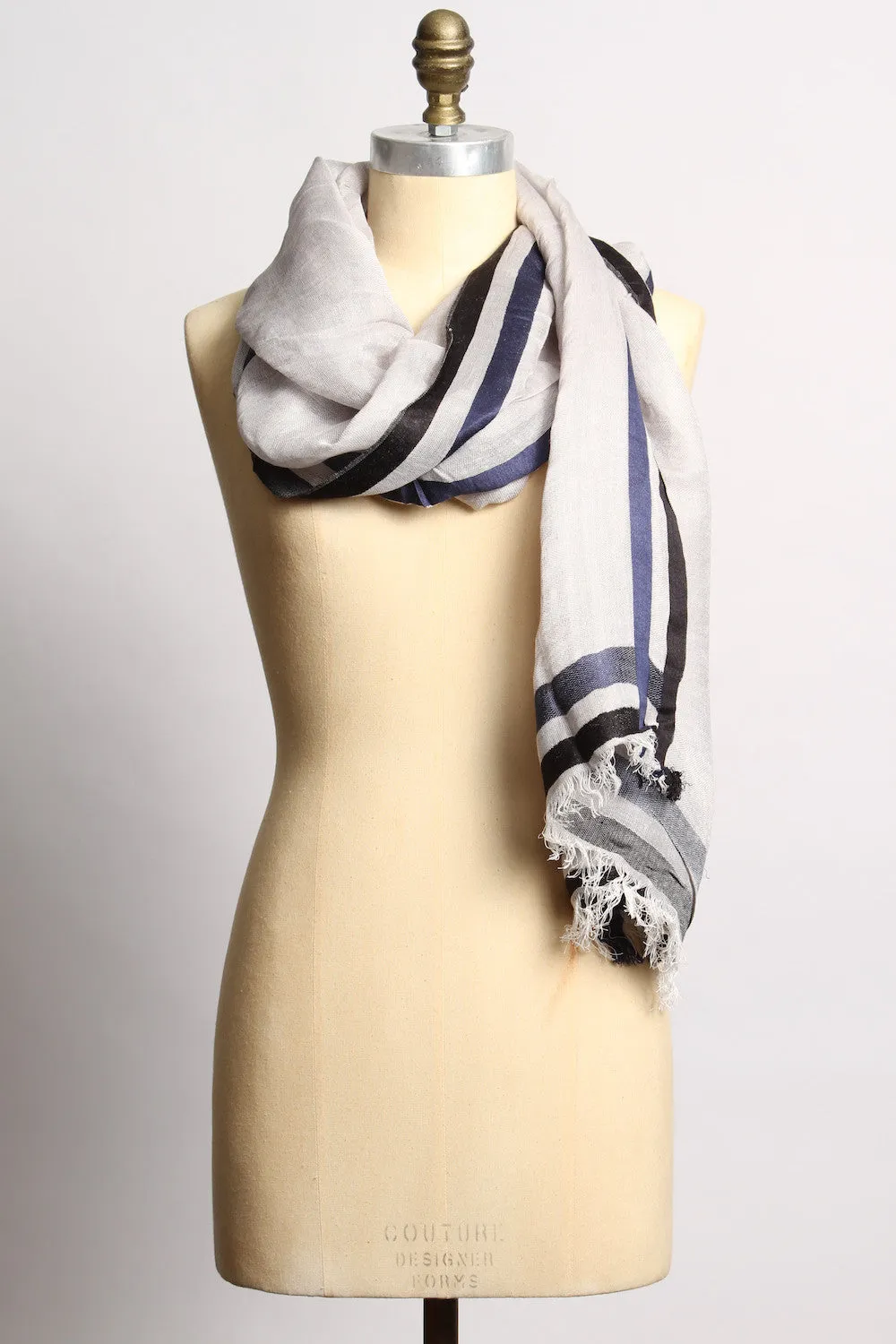 EJ Shanta Blue Scarf