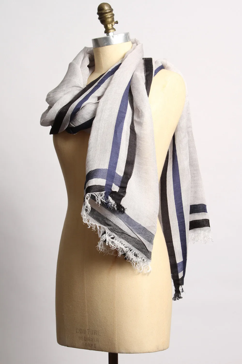 EJ Shanta Blue Scarf