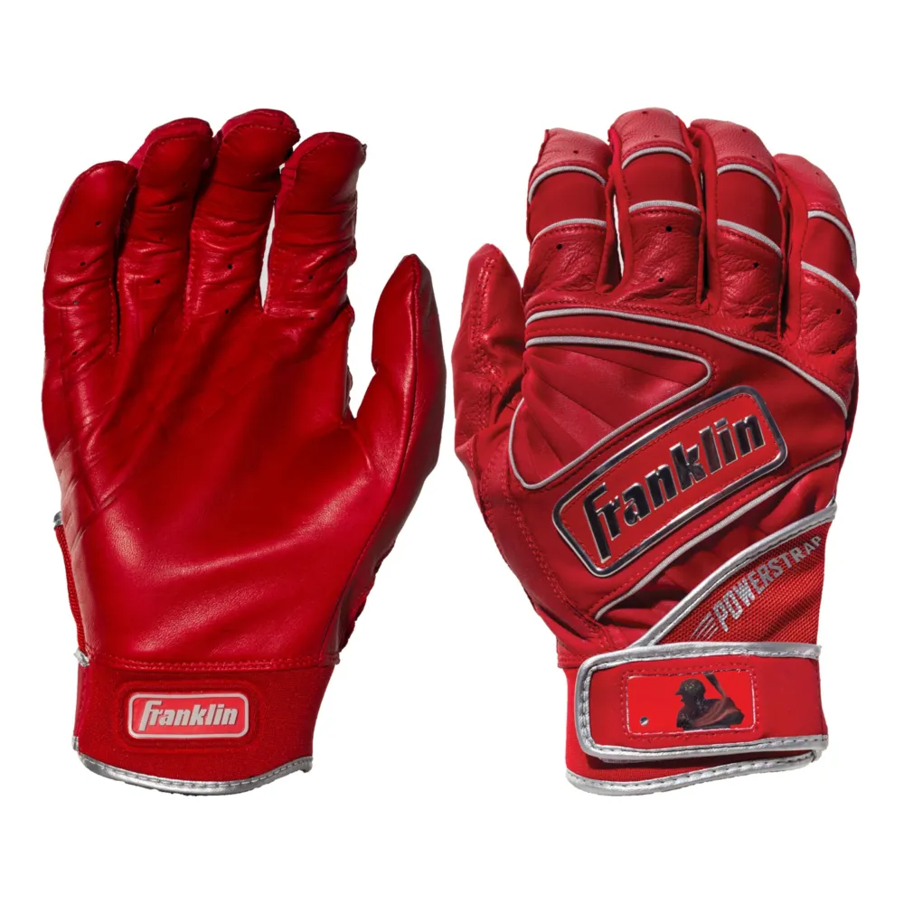 Franklin Powerstrap Chrome Adult Batting Gloves