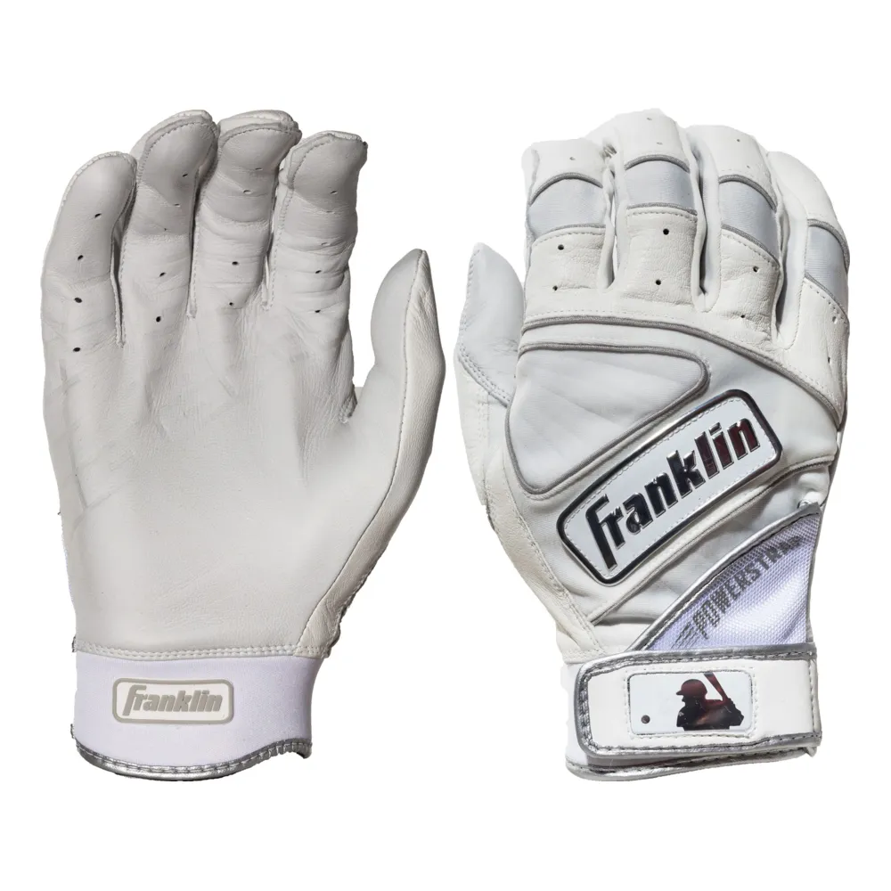Franklin Powerstrap Chrome Adult Batting Gloves