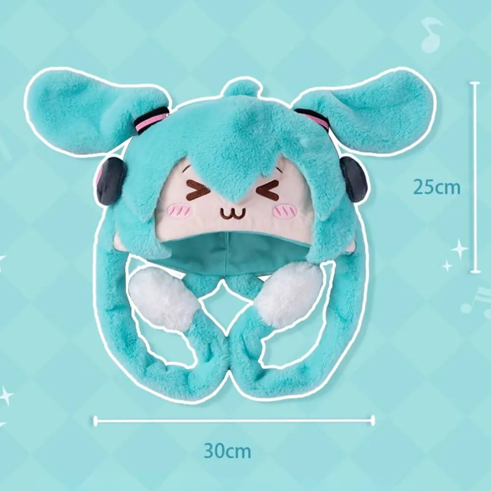 Hatsune Miku Flap Moving Ears Plushie Hat