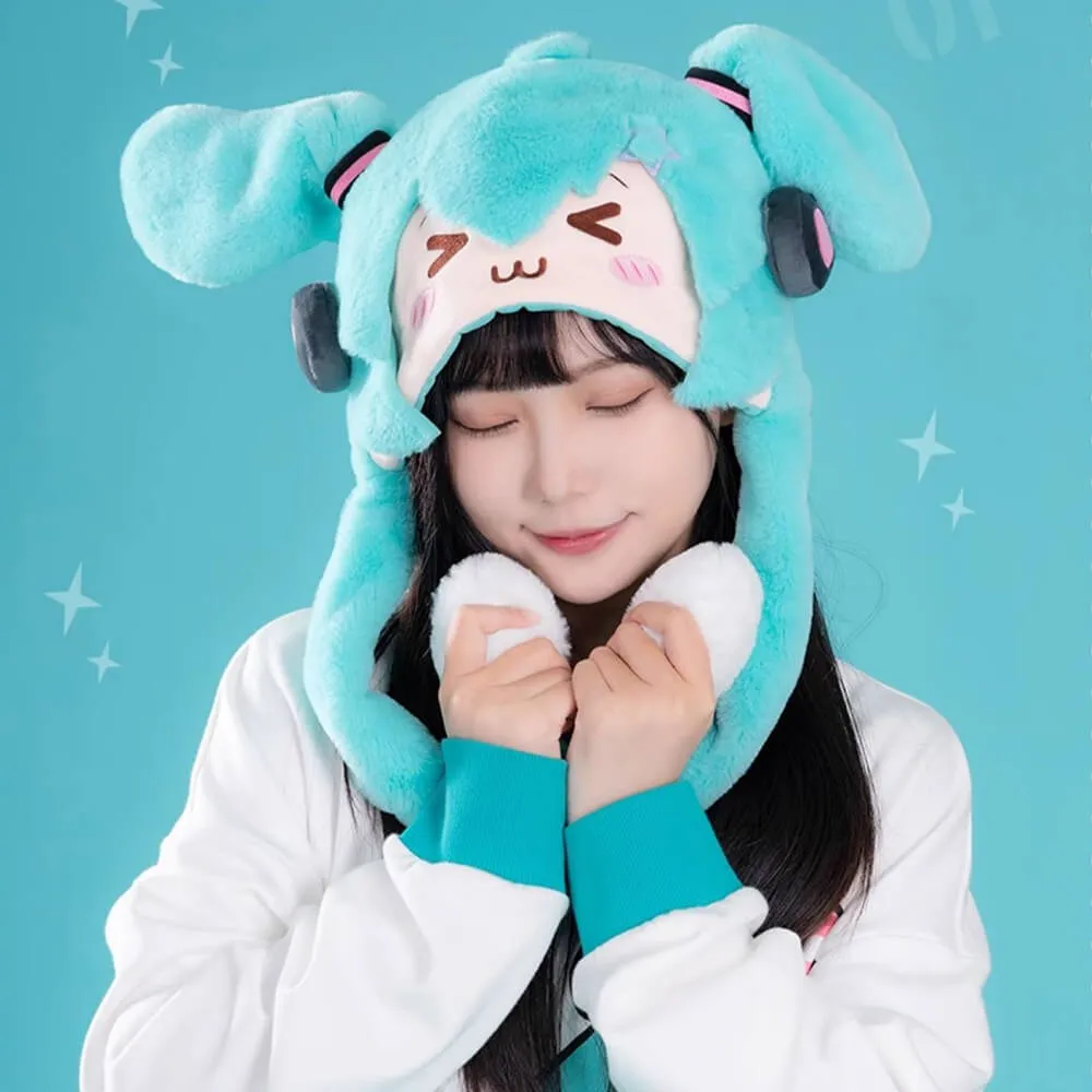 Hatsune Miku Flap Moving Ears Plushie Hat