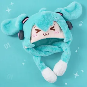 Hatsune Miku Flap Moving Ears Plushie Hat