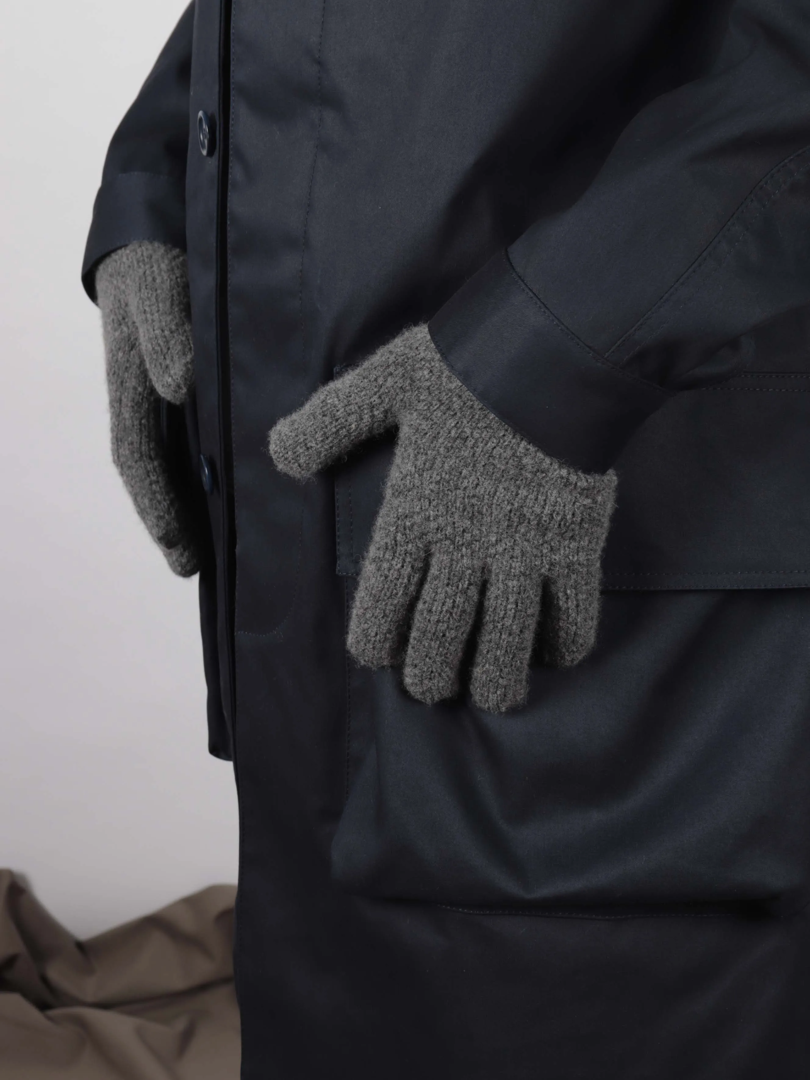 Herbie gloves, grey melange