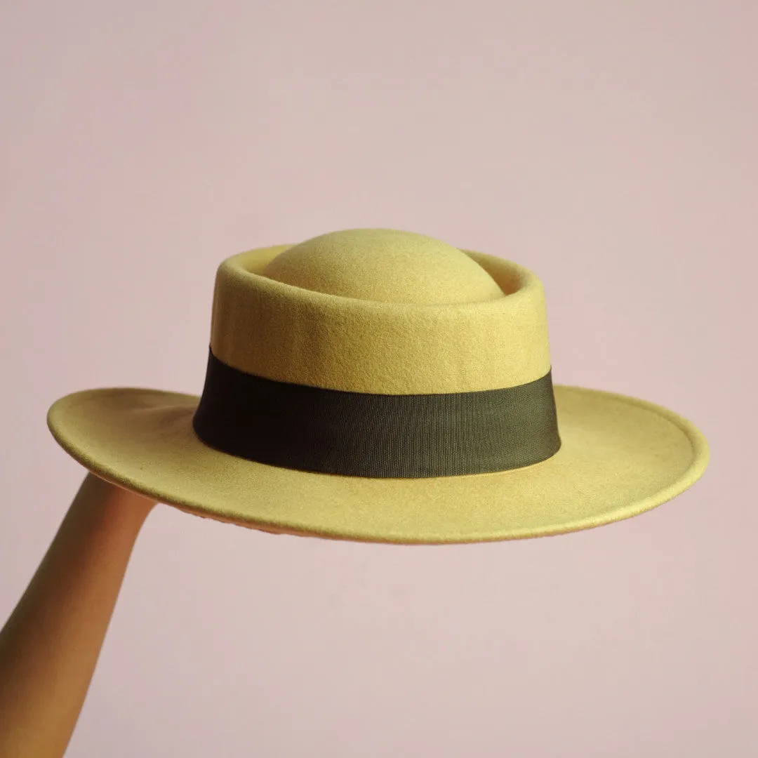 Ida Posh Redd Porkpie Sirocco Tan Fedora Hat