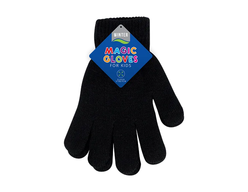 Kids Plain Magic Gloves