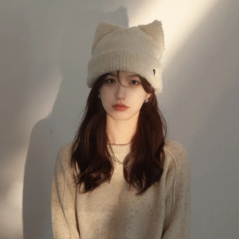 Kitty Ears Knitted Hat