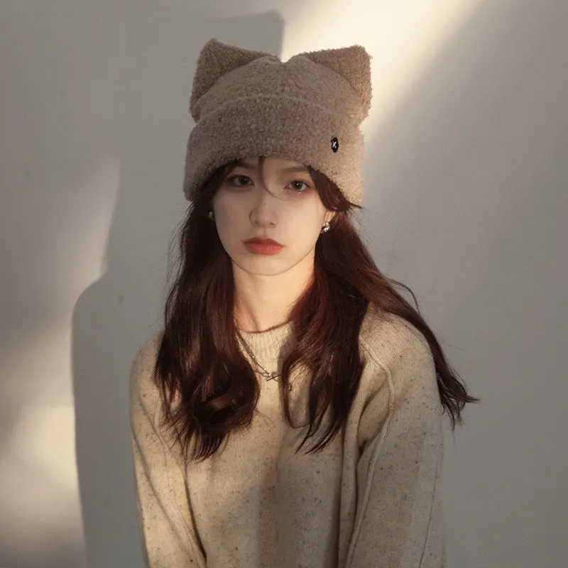 Kitty Ears Knitted Hat