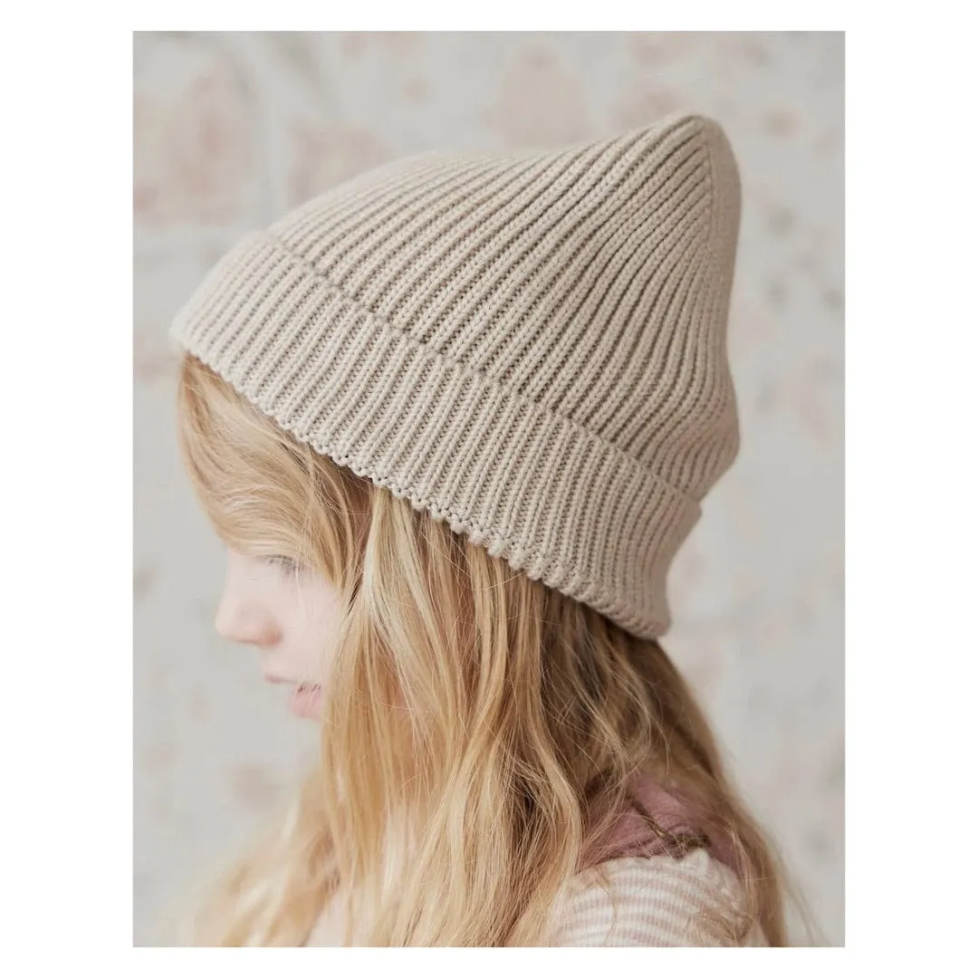 Leon Knitted Beanie - Sand Marle