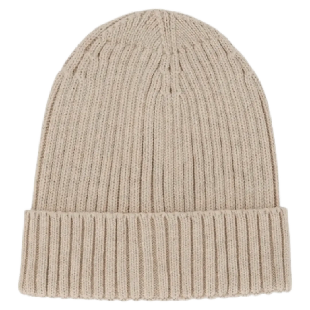 Leon Knitted Beanie - Sand Marle