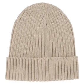 Leon Knitted Beanie - Sand Marle