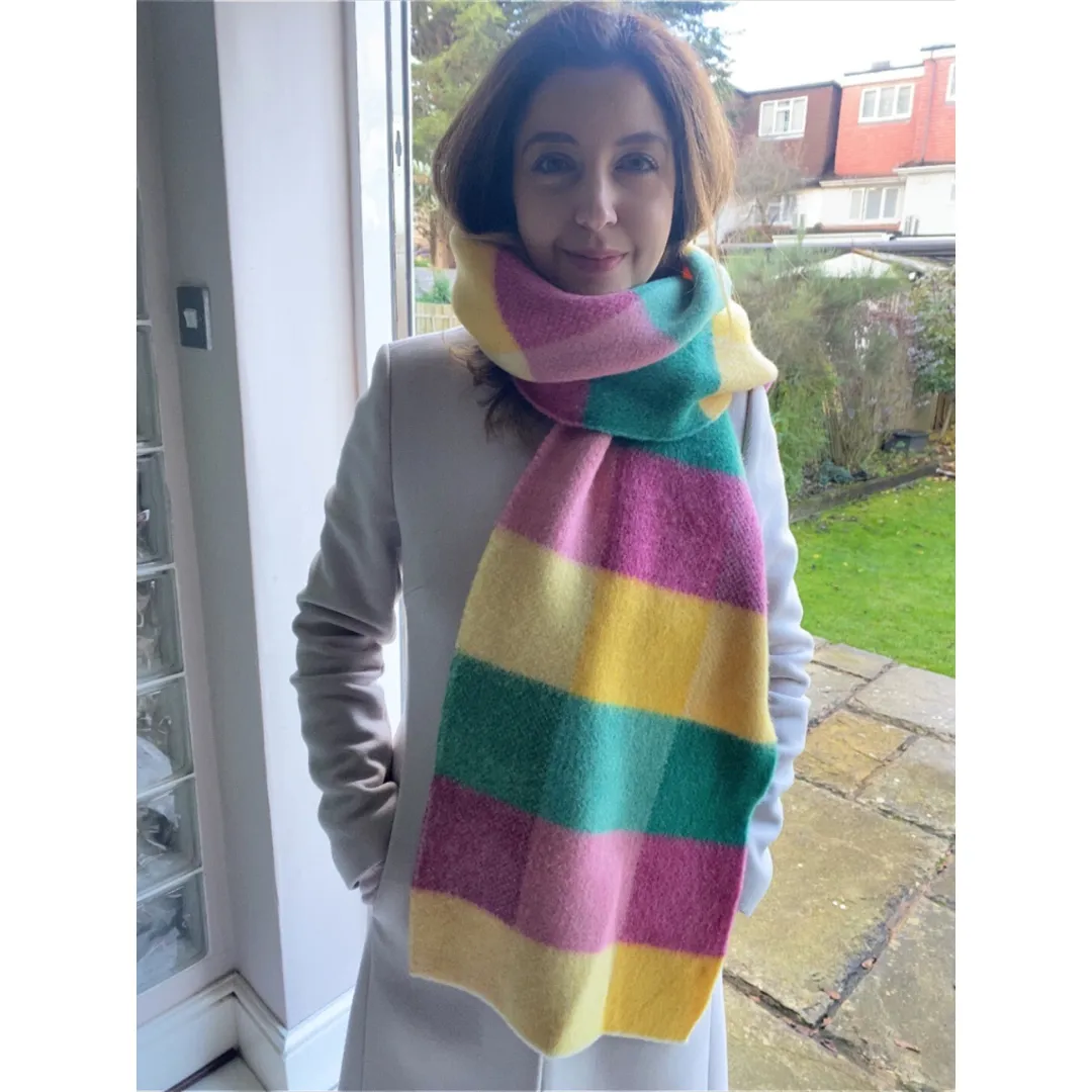 Lomond Lambswool Checked Scarves - Gyle Design