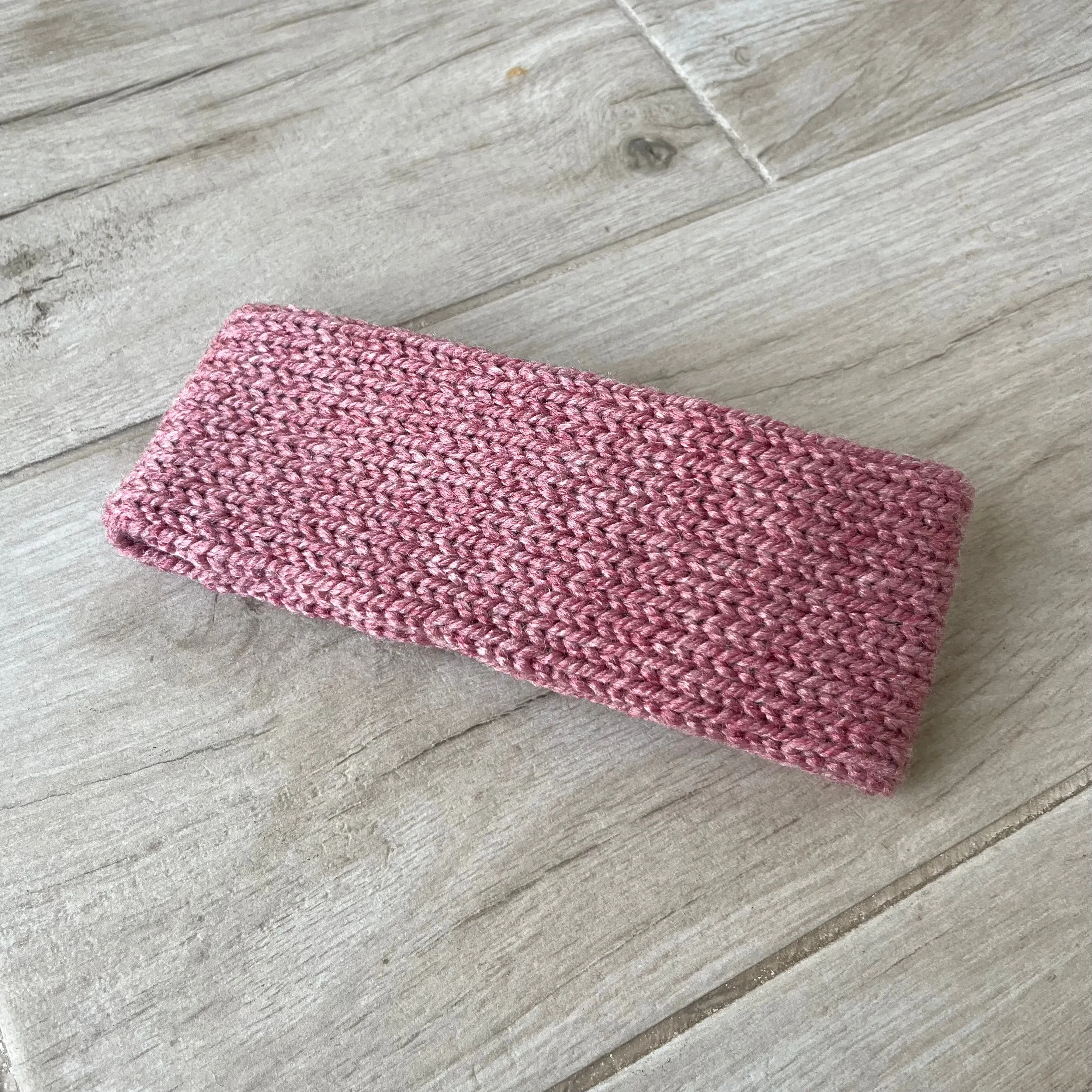 Mauve Knitted Headband