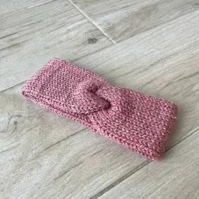 Mauve Knitted Headband