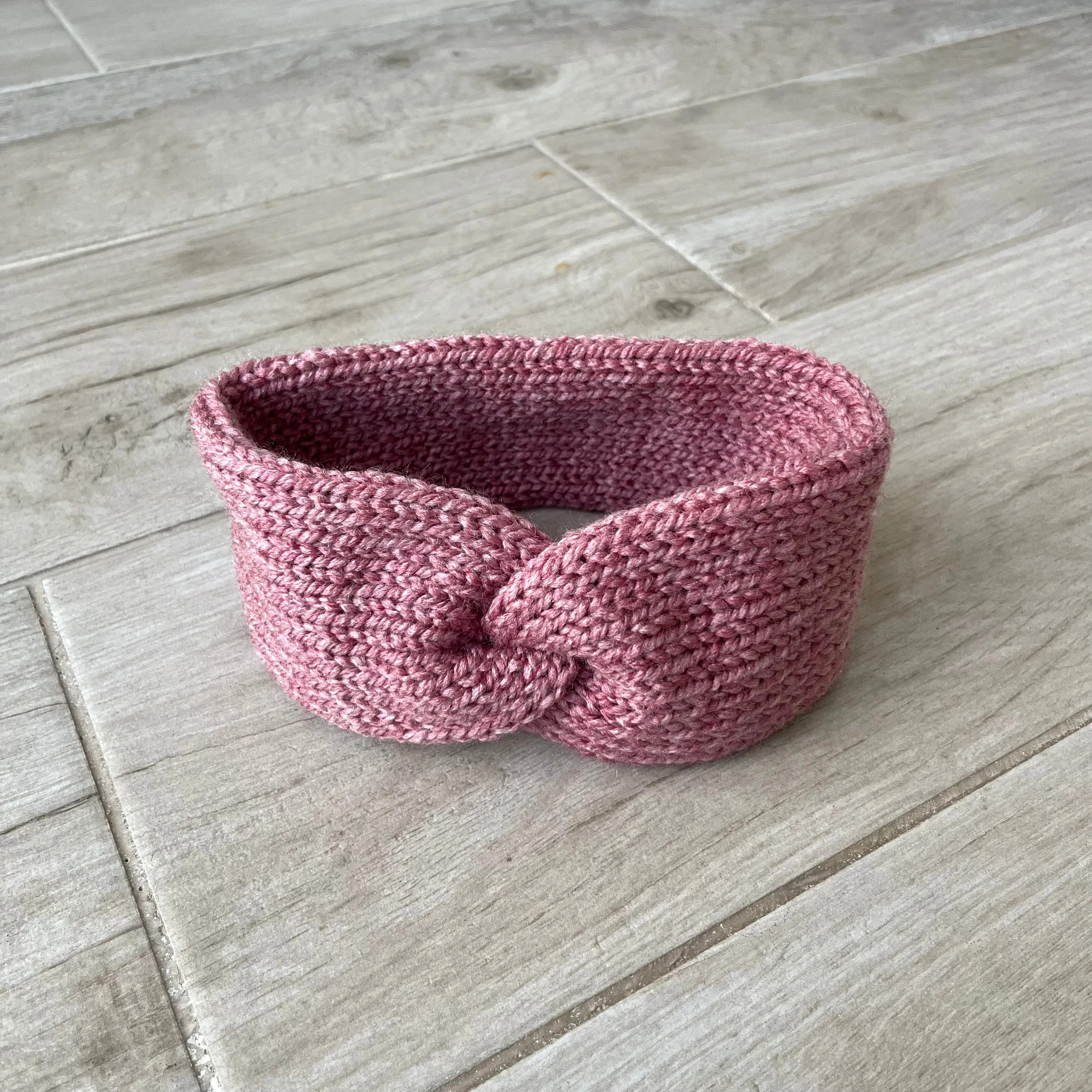 Mauve Knitted Headband