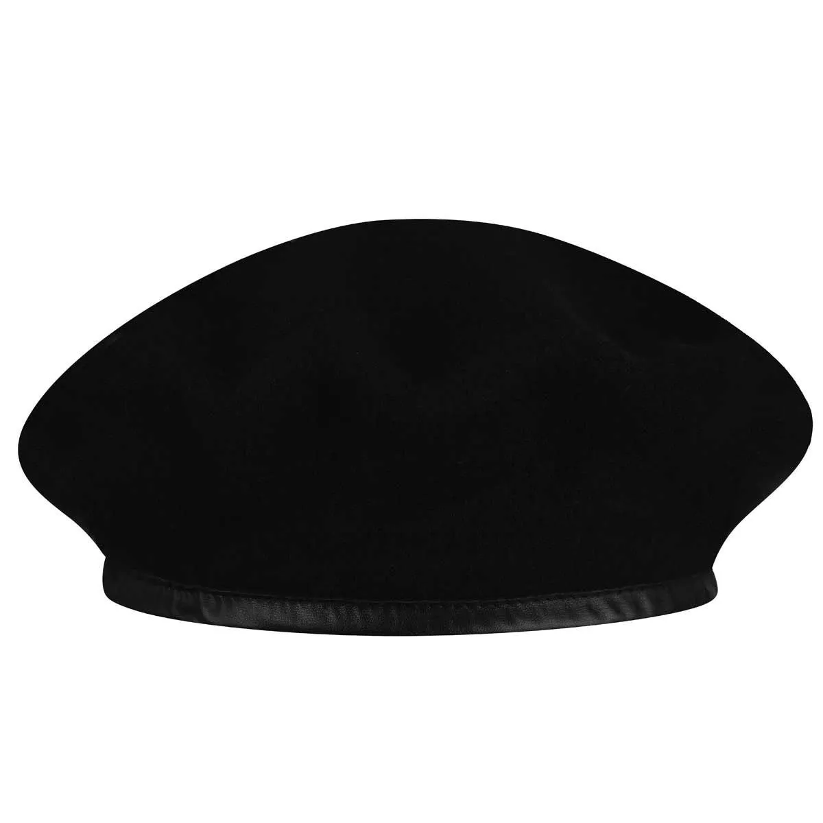 MONTY WOOL BERET CAP - BLACK