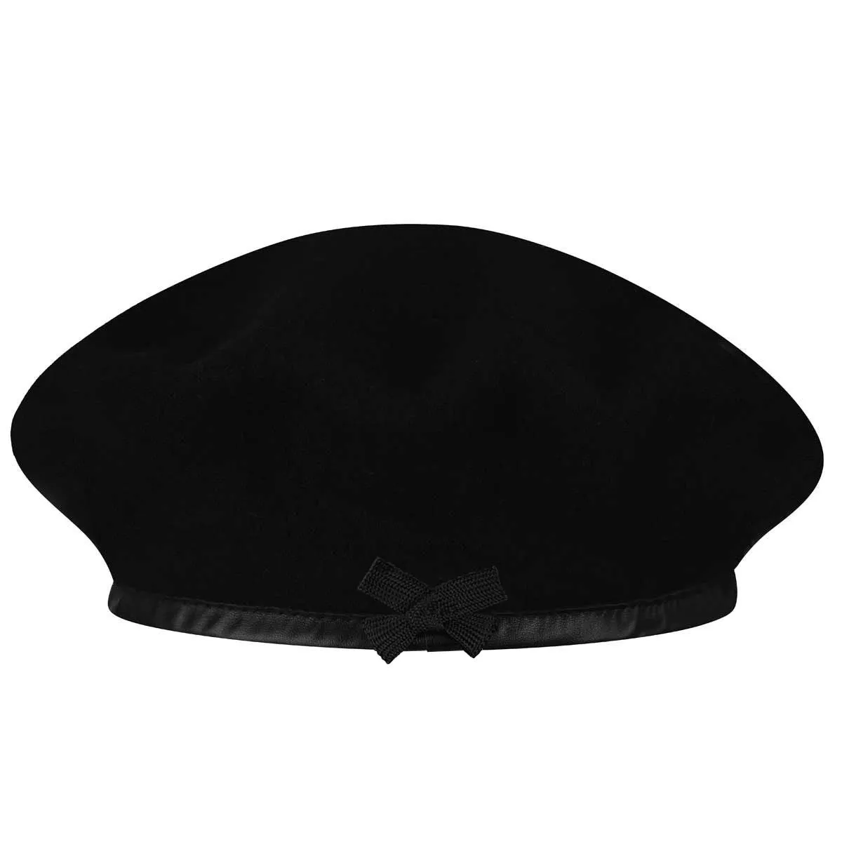 MONTY WOOL BERET CAP - BLACK