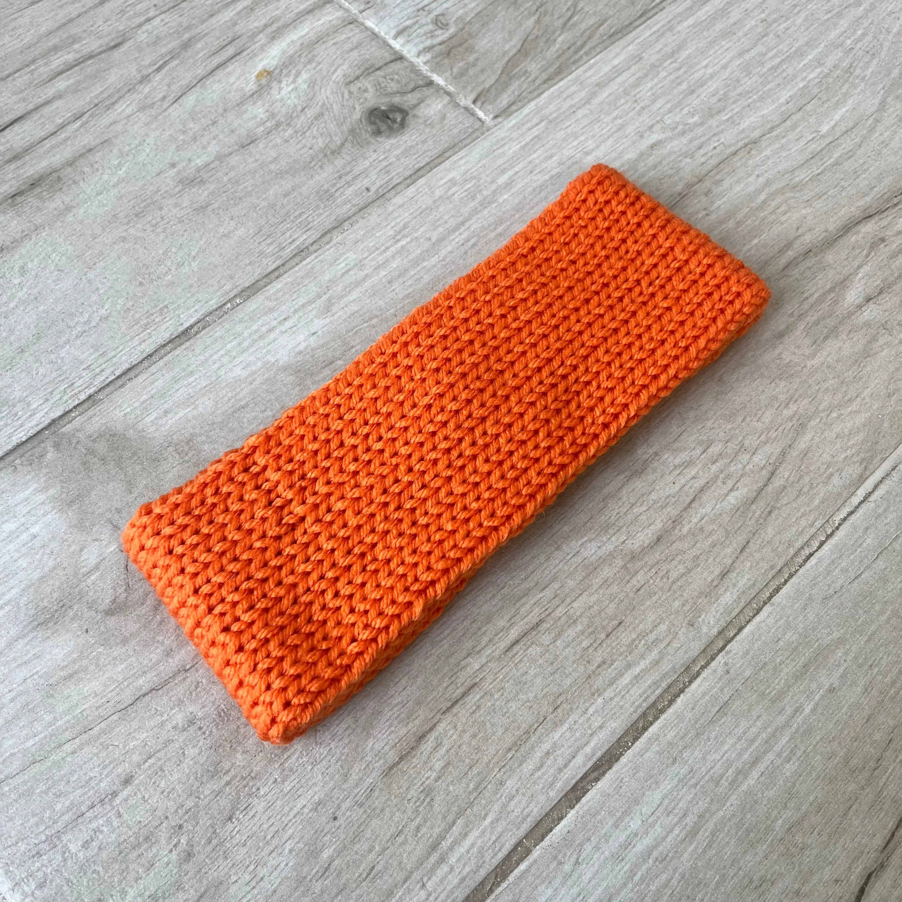 Orange Knitted Headband