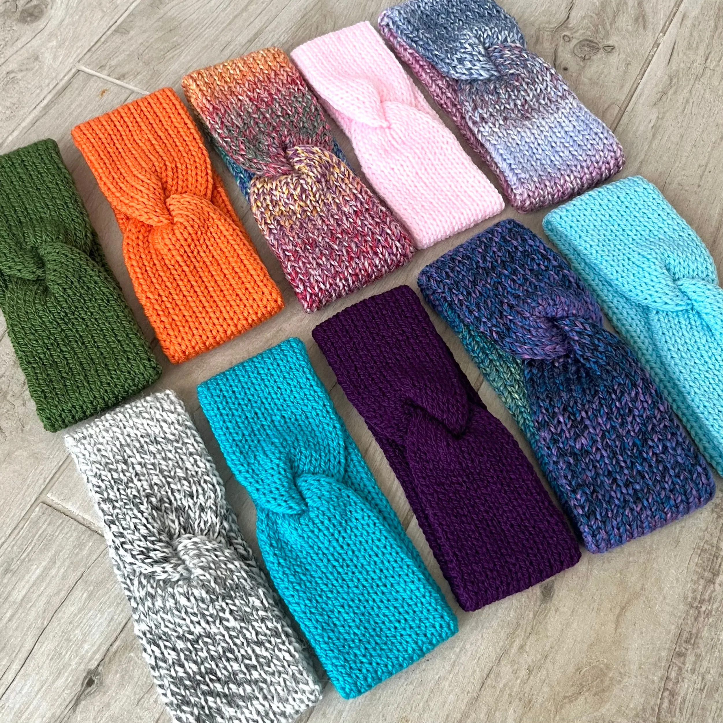 Orange Knitted Headband