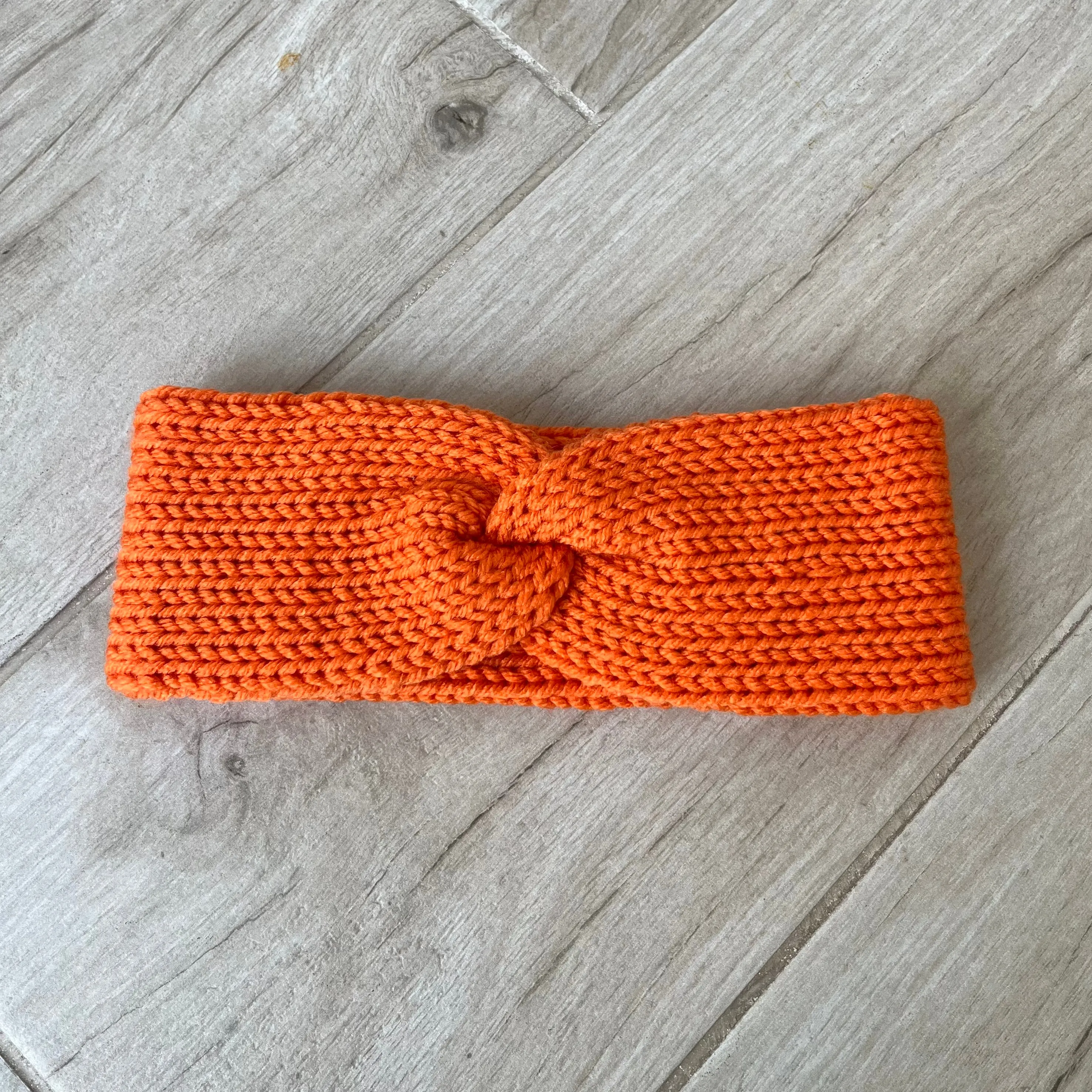 Orange Knitted Headband
