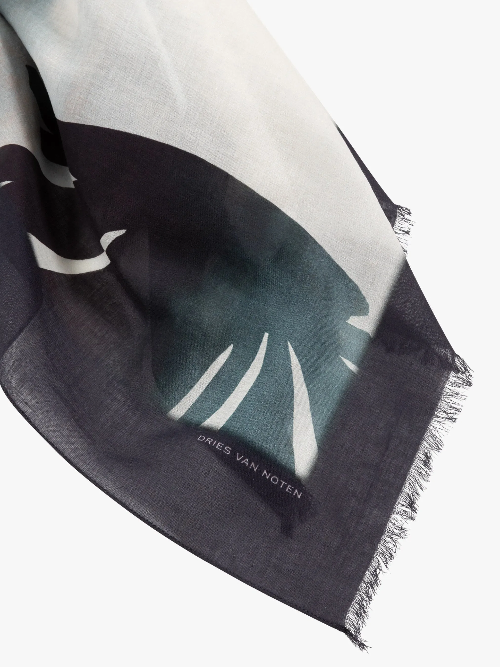 Printed cotton scarf