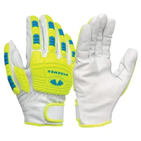 Pyramex GL3004CW Premium Goatskin High-Visibility Leather Driver Gloves (12 Pair)