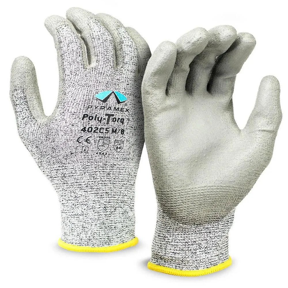 Pyramex GL402C5 Poly-Torq Polyurethane Cut-Resistant A4 Gloves
