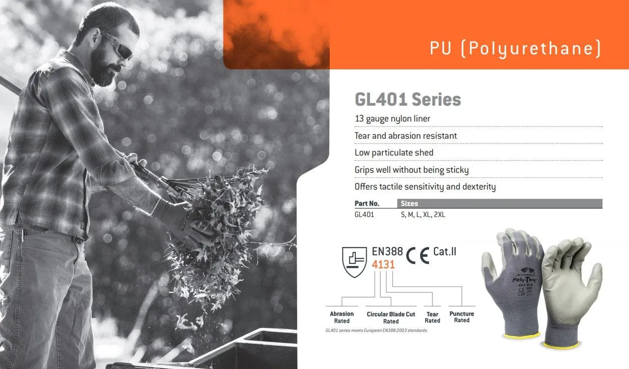 Pyramex Poly-Torq GL401 Polyurethane Gloves