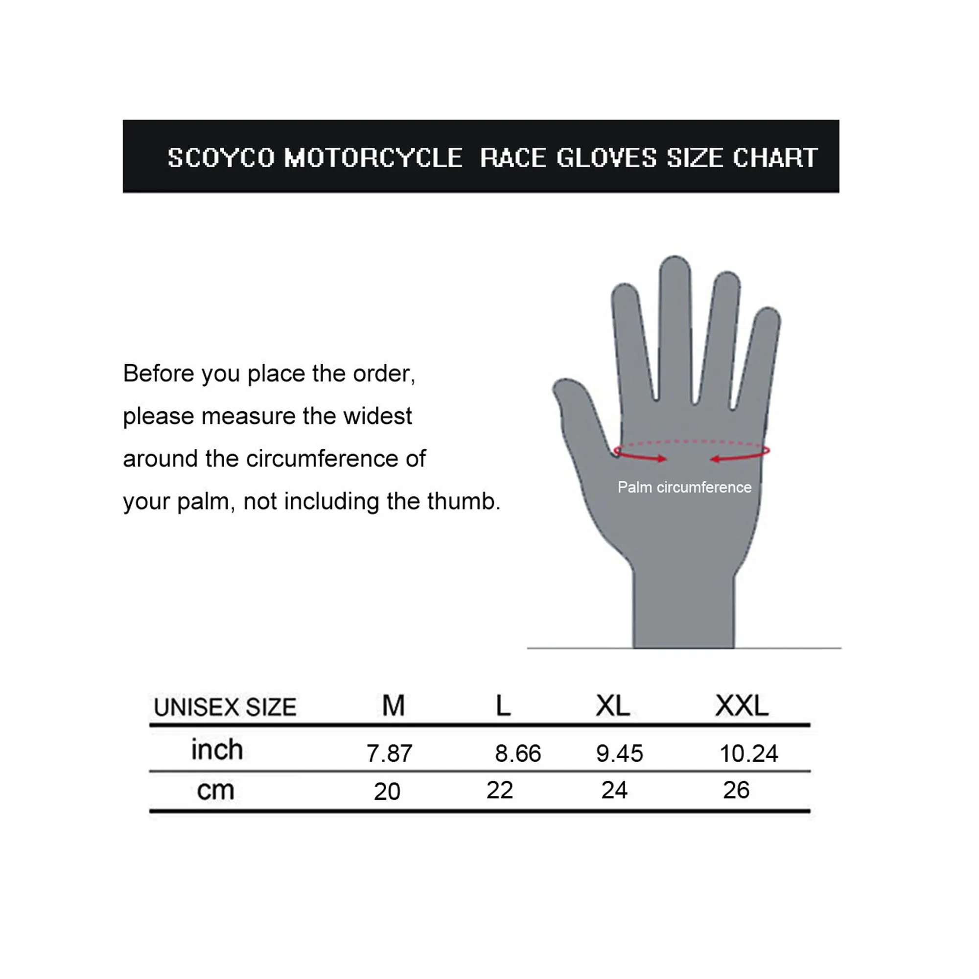 SCOYCO MC29 Motorcycle Safety Gloves, Full Finger Gloves-872328