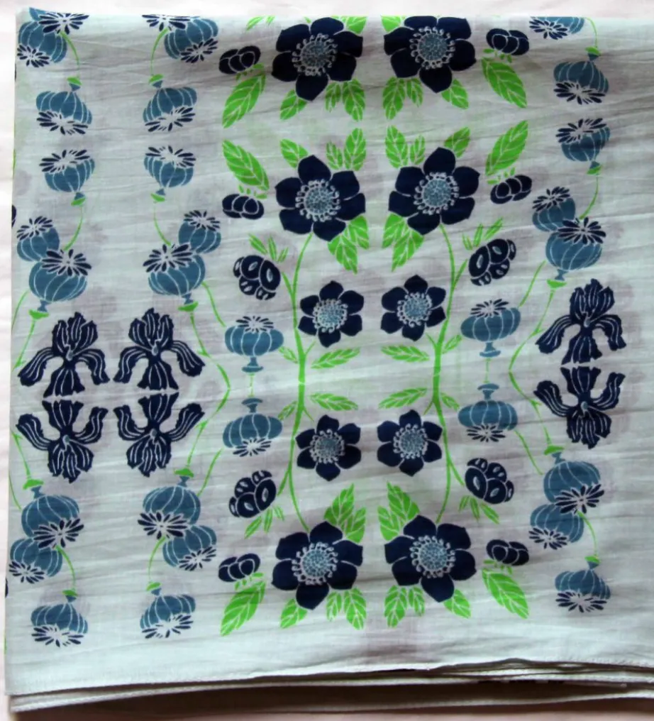 'So British' floral cotton scarf