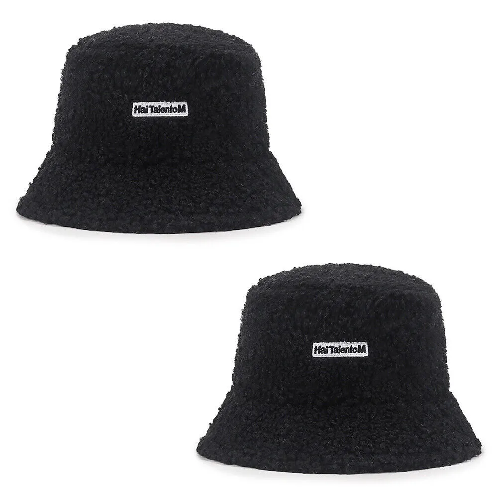 US Women Fashion Winter Bucket Hat Vintage Cloche Hats Wool Warmer Fisherman Cap