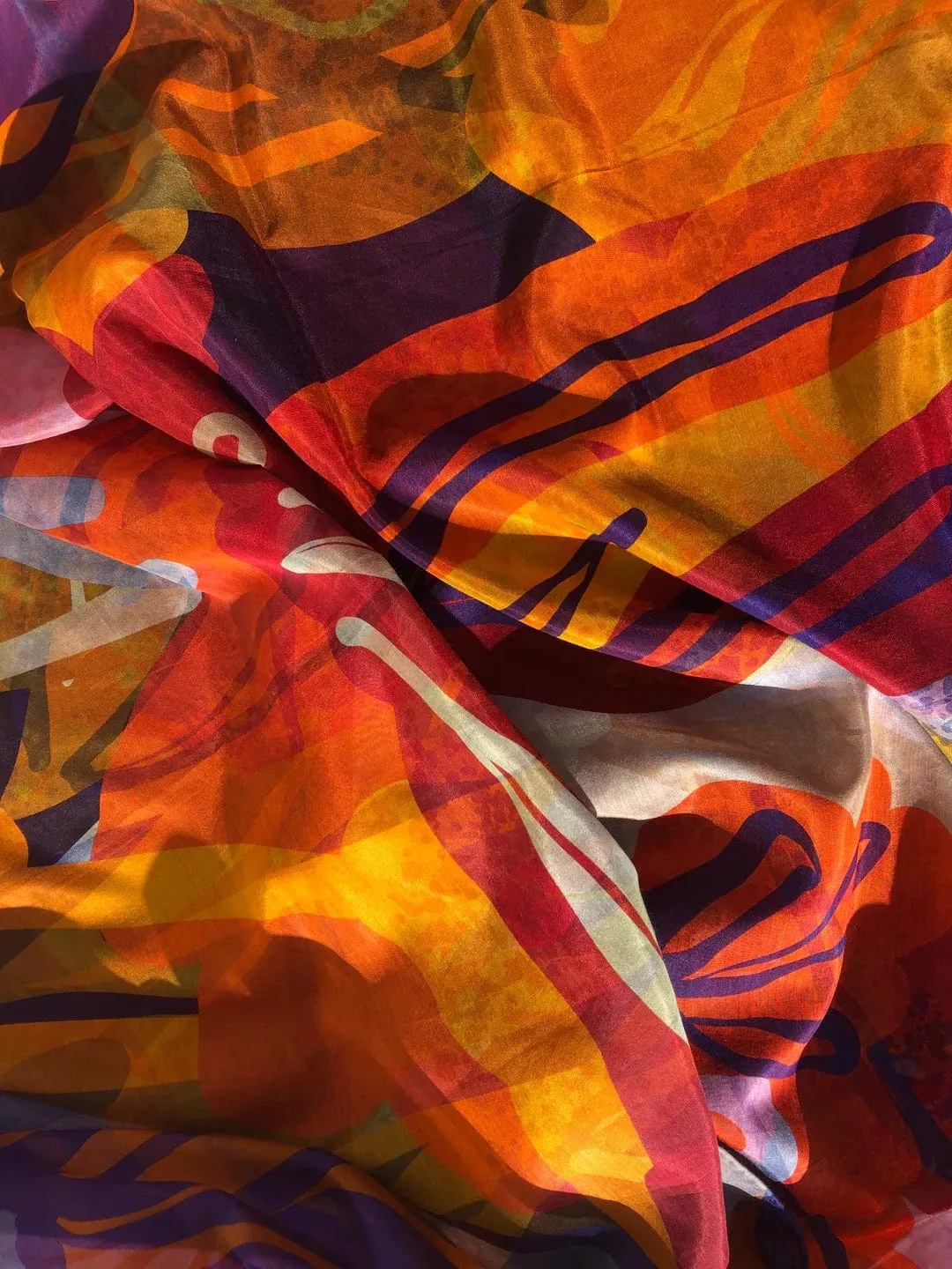 Walker & Bing Tulip Silk Cotton  Sarong Scarf