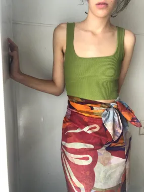 Walker & Bing Tulip Silk Cotton  Sarong Scarf