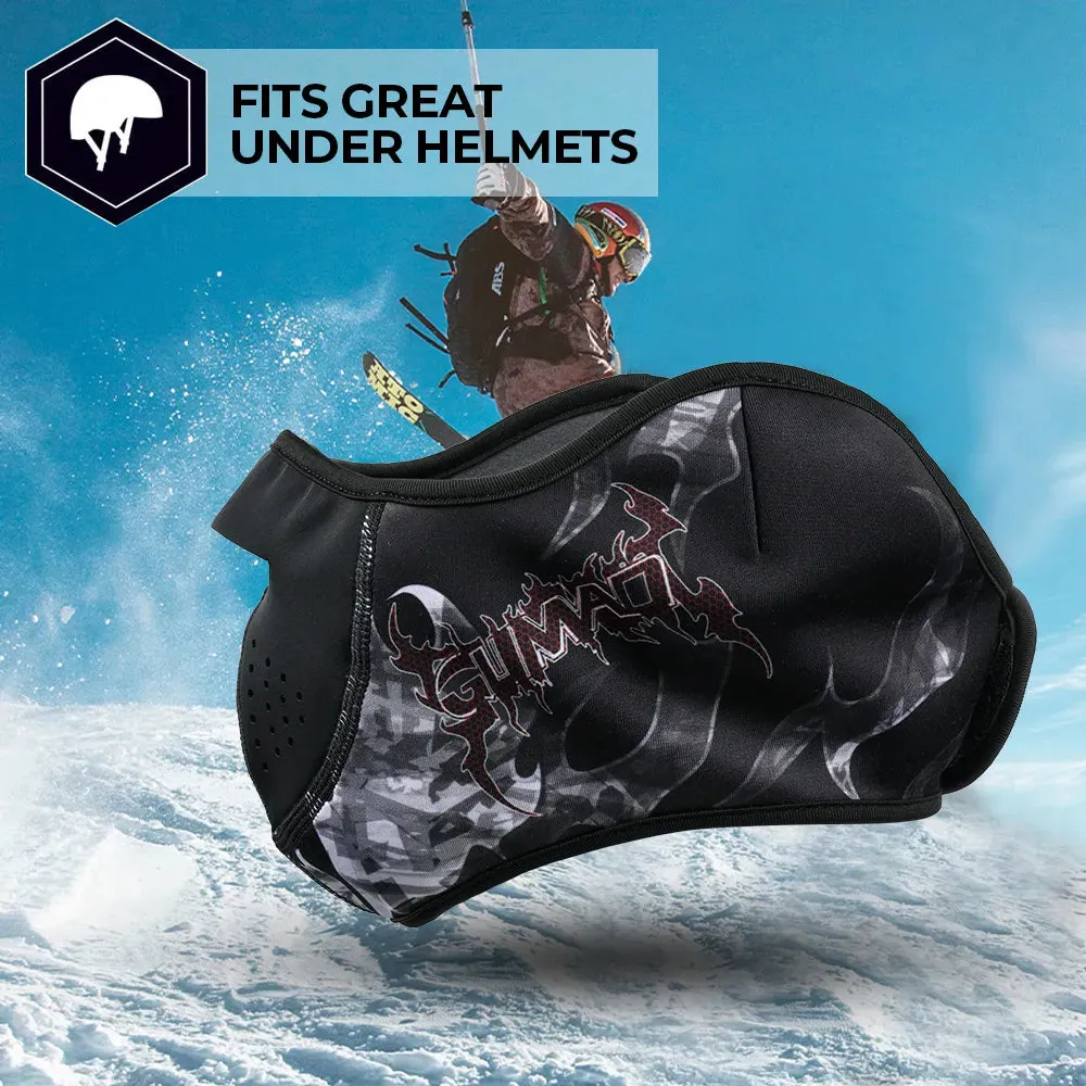 Winter Thermal Cycling Face Mask Bandana Fleece Ear Cover Hiking Scarf Ski Snowboard Running Sport Neck Warmer Gaiter Men Women