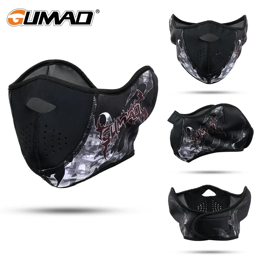 Winter Thermal Cycling Face Mask Bandana Fleece Ear Cover Hiking Scarf Ski Snowboard Running Sport Neck Warmer Gaiter Men Women
