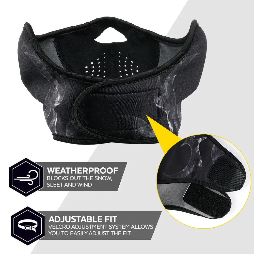 Winter Thermal Cycling Face Mask Bandana Fleece Ear Cover Hiking Scarf Ski Snowboard Running Sport Neck Warmer Gaiter Men Women